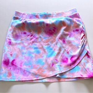 SO Tye Dye Colorful Mini Cotton Skirt